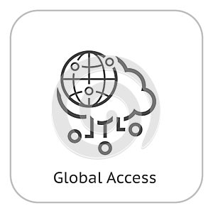 Simple Global Access Vector Icon