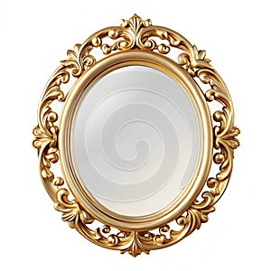 Simple gold mirror
