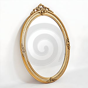 Simple gold mirror photo