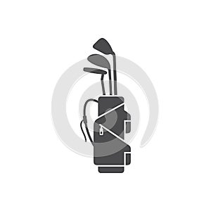 Simple golf bag illustration