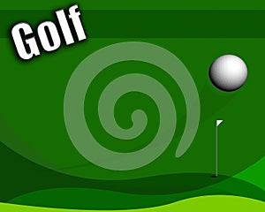 Simple golf layout useful in many ways