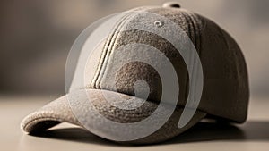 Simple gray baseball cap