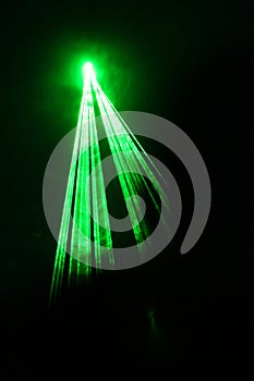 Simple Green Laser Beam