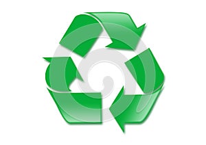 Simple green recycle symbol