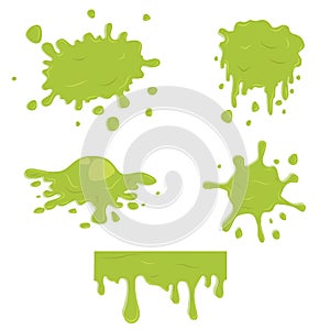 Simple green slime set.