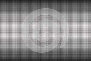 Simple grey abstract background with black grid. Metallic square texture