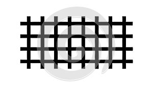 Simple grid pattern icon, structure and layout vector design Generative AI
