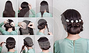 Simple hairdo self tutorial