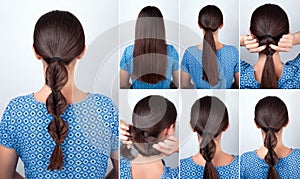 Simple hairstyle tutorial for long hair