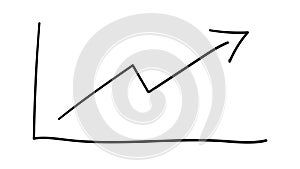 A simple hand-drawn graph of growth on the alpha channel.