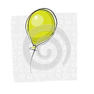 Simple handdrawn baloon photo