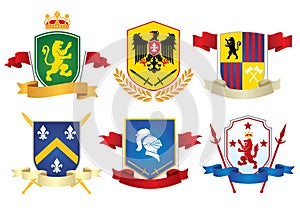 Simple herladic symbol  set