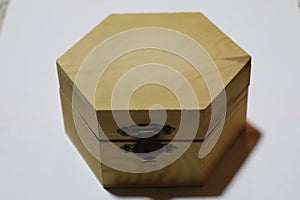 Simple hexagon wooden box