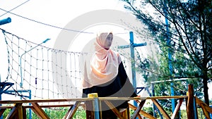 Simple with hijab ootd