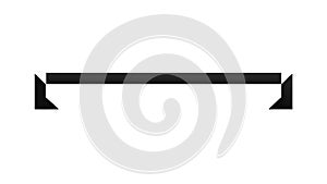 Simple Horizontal Bar, Minimalist Interface Element, vector design Generative AI