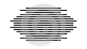 Simple Horizontal Stripes Pattern, Minimalist Black Design, vector design Generative AI