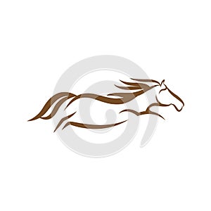 simple horse logo vector template,Vector mascot, cartoon of horse