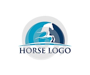 simple horse sport vector logo design inspiration