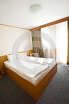 Simple hotel or motel room