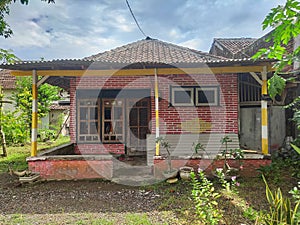 simple house inhabited by rural communities in Indonesia