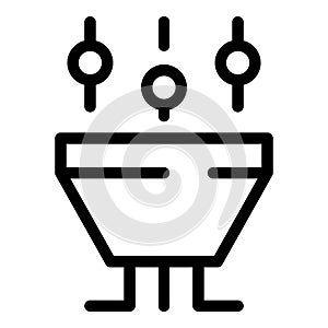 Data processing funnel icon representing data analysis