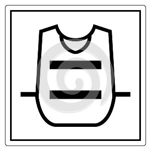 Simple Icon of Protective Vest for Safety Use