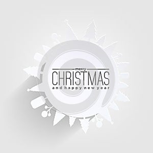 Christmas card with white background photo