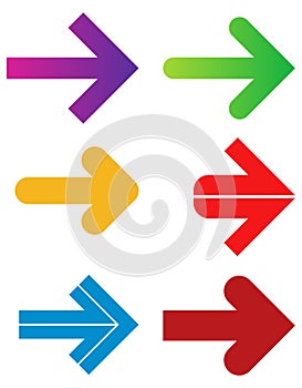 Simple arrow logo design