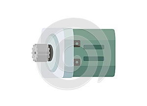 Dynamo. Generator. Simple flat illustration