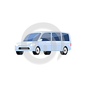 Simple illustration of family car vector. Transportation illustration