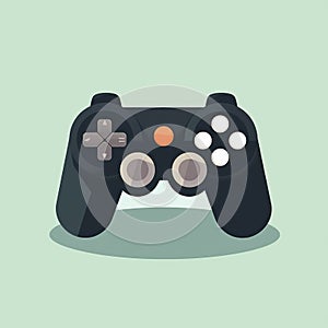 Simple illustration of a game controller for a website button. Generative AI