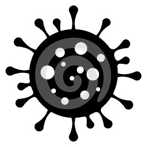 Simple illustration of the new coronavirus,COVIDâ€‘19