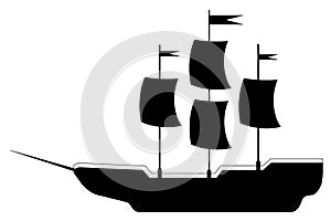 Simple illustration of ship excursion