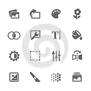 Simple Image Settings Icons