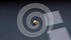 Single Yellow Chickpea on Slate