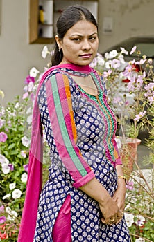 A simple Indian Punjabi woman