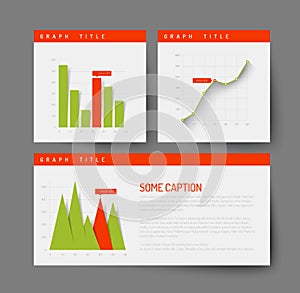 Simple infographic dashboard template