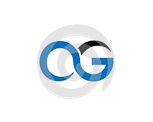 Simple Initial Letter OG Logo Design