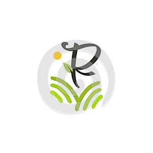 Simple Initial R field or Garden Logo