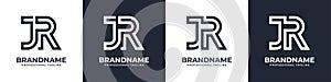 Simple JR Monogram Logo, suitable for any business with JR or RJ initial