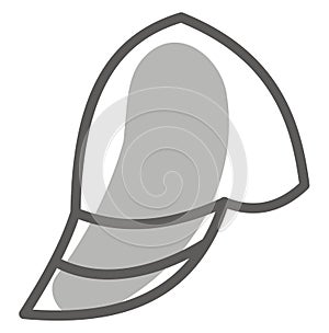 Simple knights helmet, icon