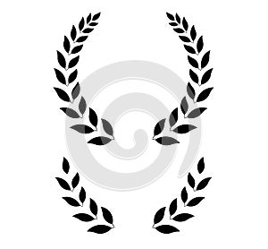 Simple laurel wreath - vector illustration