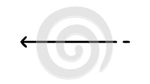 Simple Left Arrow Icon for Previous Steps & Navigation, vector design Generative AI