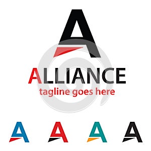 Simple Letter A Logo Template Design Vector