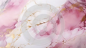 Simple light gold white pink luxury marble wide background