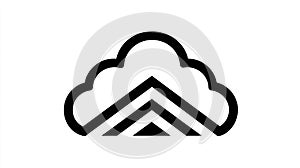 Cloud Computing Icon and Network Symbol
