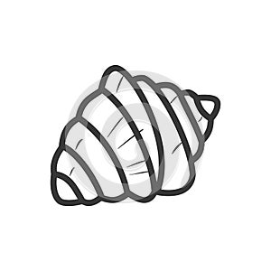 AI-Generated Seashell Icon