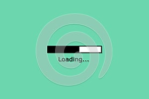 simple loading bar as website design element