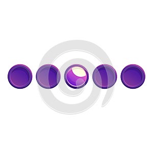 Purple loading bar with glowing element showing progress