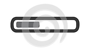 Simple Loading Bar Progress Indicator Icon UI Element Design, vector design Generative AI
